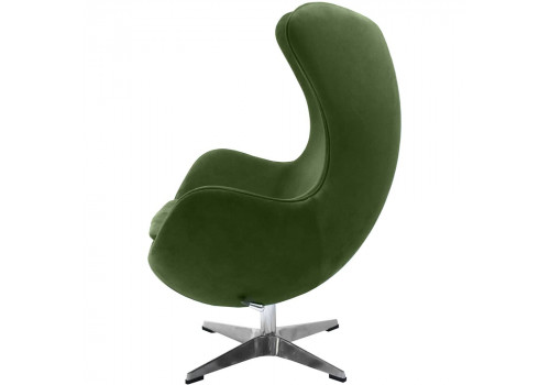 Кресло EGG STYLE CHAIR зеленый, искусственная замша