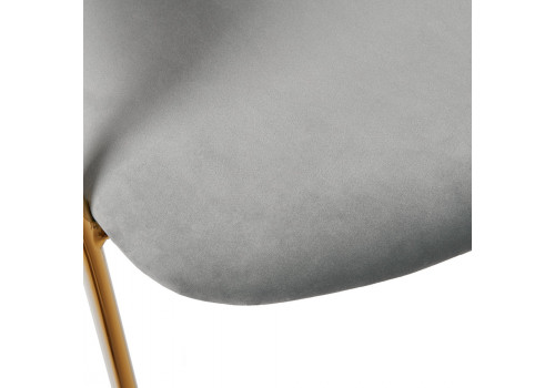 Стул Turin серый с золотыми ножками