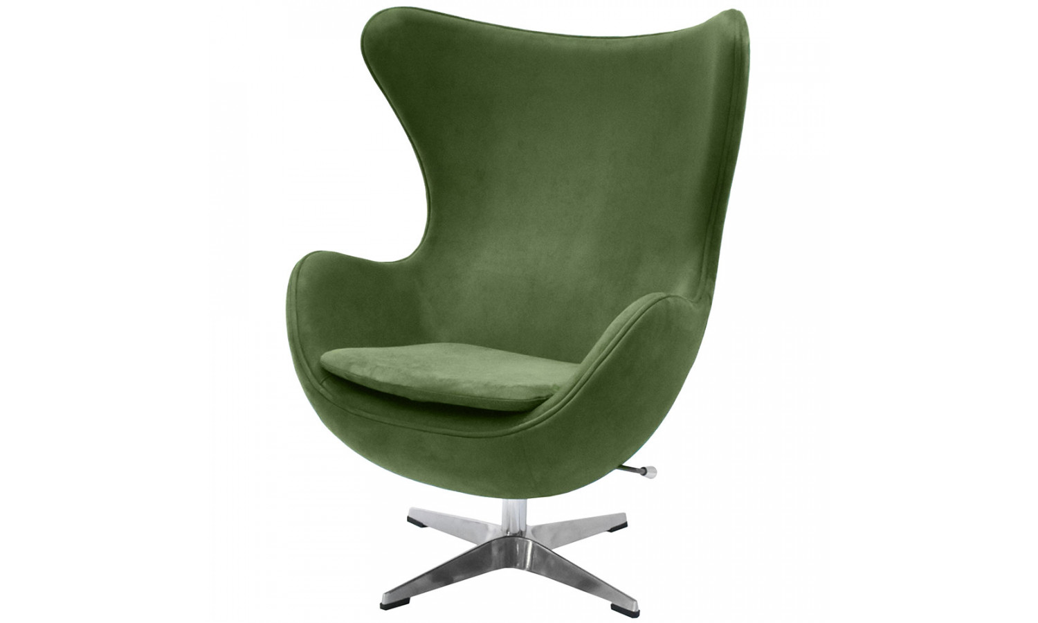 Кресло EGG STYLE CHAIR зеленый, искусственная замша