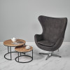 Кресло EGG STYLE CHAIR графит, искусственная замша