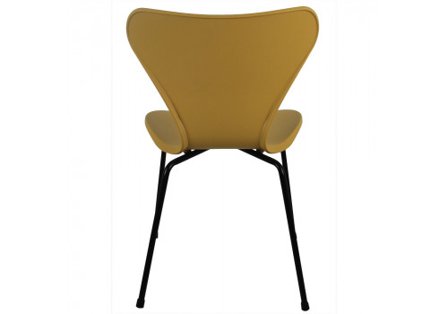 Стул Seven Style горчичный с чёрными ножками