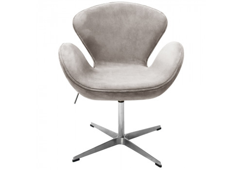 Кресло SWAN STYLE CHAIR латте, искусственная замша