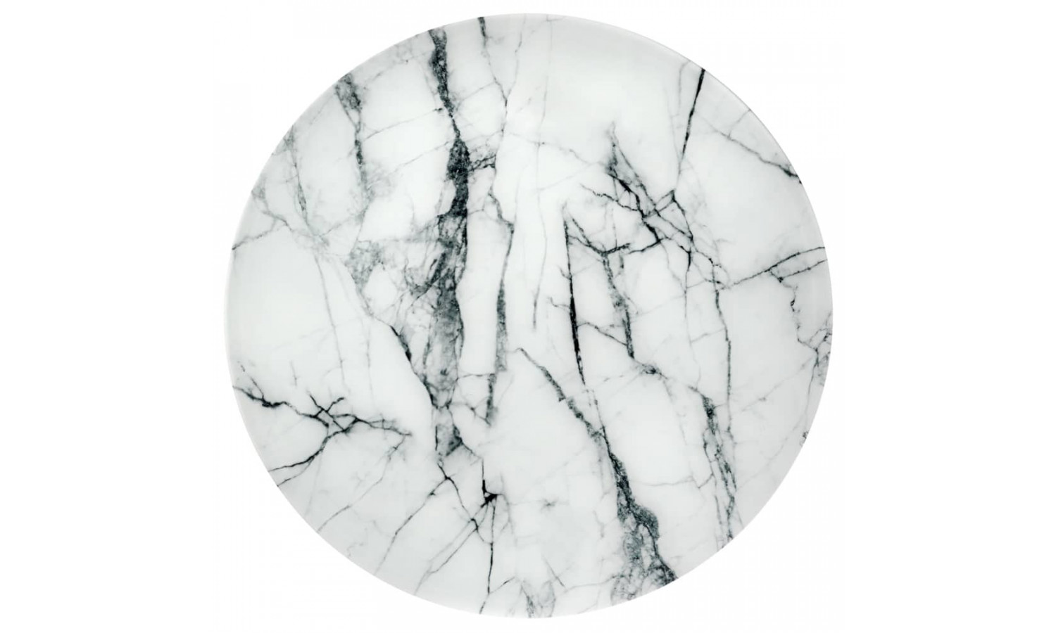 Набор кофейных столиков Tango белый мрамор с черными ножками