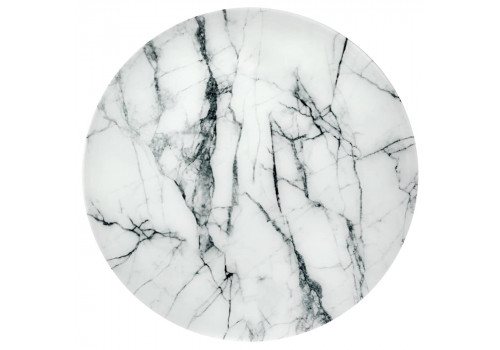 Набор кофейных столиков Tango белый мрамор с черными ножками