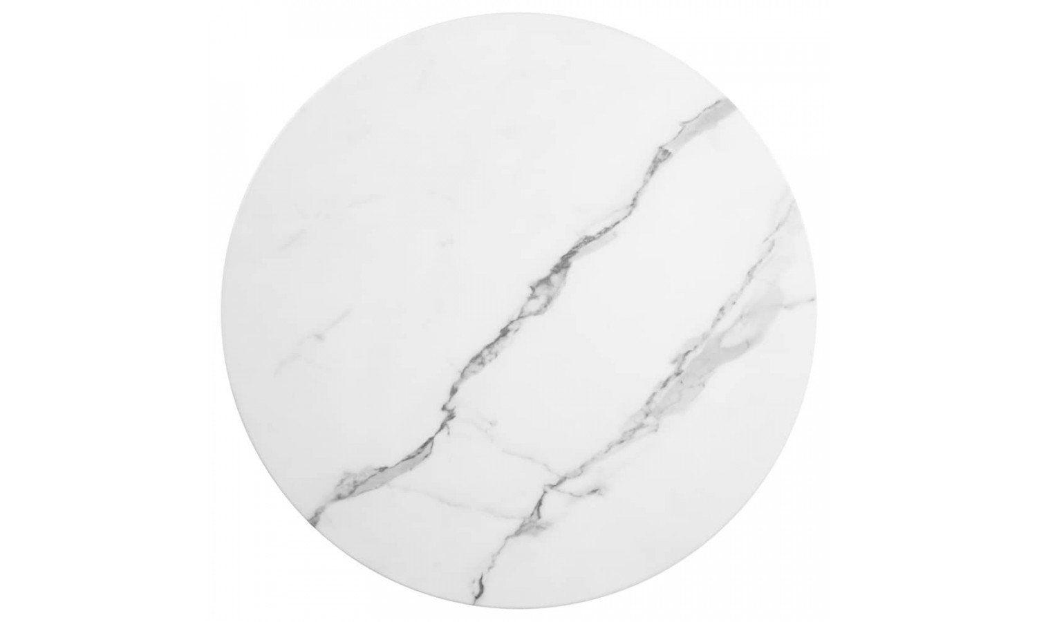 Набор кофейных столиков Tango белый мрамор с чёрными ножками, 2шт