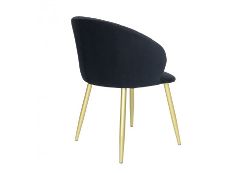 Стул Paola графит, матовое золото, на поворотном механизме