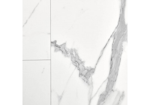 Стол Rudolf круглый раскладной 90-120x90x75см, белый мрамор, белый