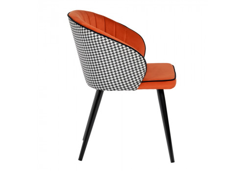 Стул Paola оранжевый с жаккардом
