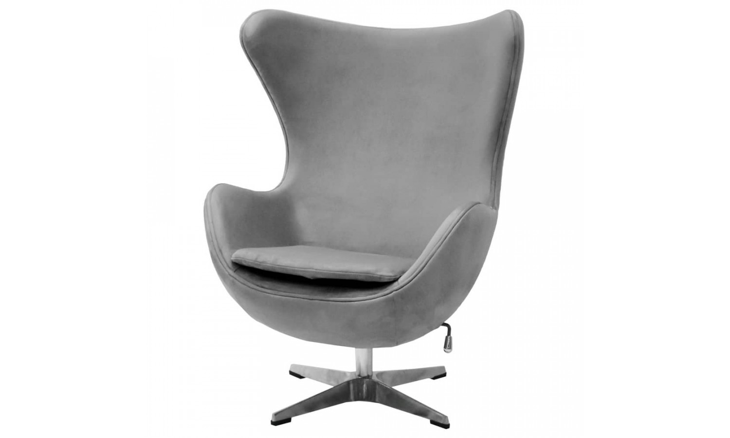 Кресло EGG STYLE CHAIR серый, искусственная замша