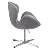 Кресло SWAN STYLE CHAIR серый, искусственная замша