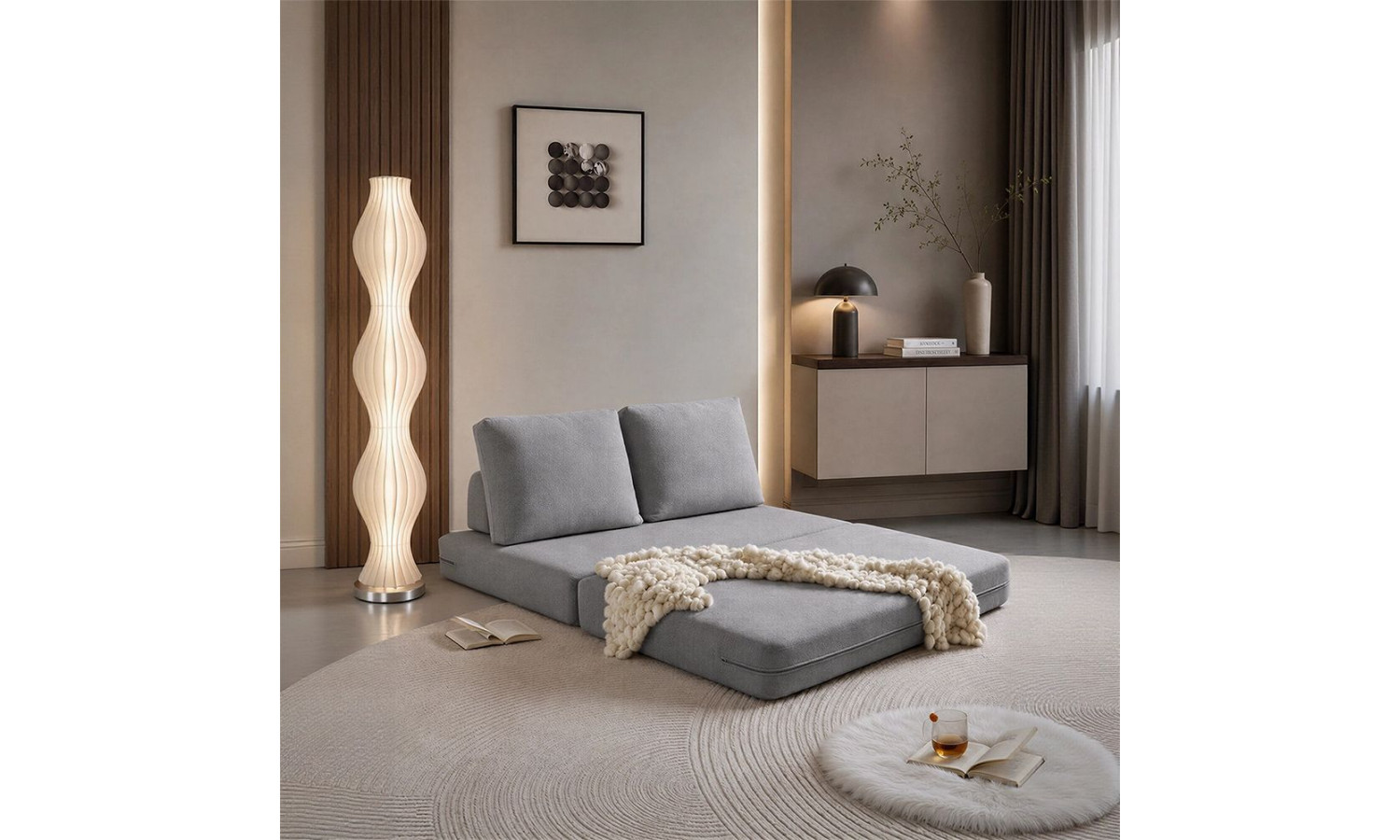 Диван Флекс двухместный раскладной серый – Bradex home