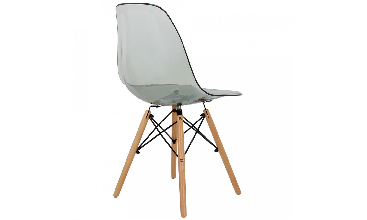 Стул Eames прозрачный серый