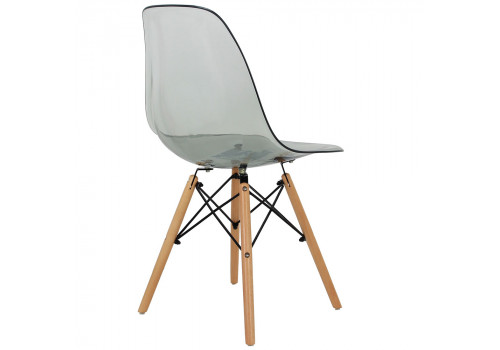 Стул Eames прозрачный серый