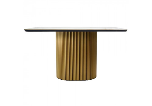 Стол Festa 140x85x77см, керамогранит Calacatte gold мрамор