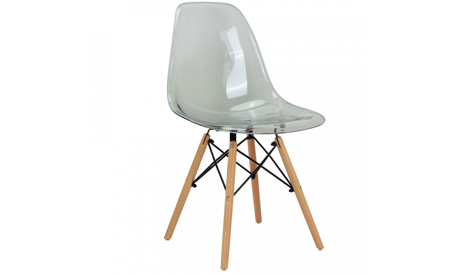 Стул Eames прозрачный серый
