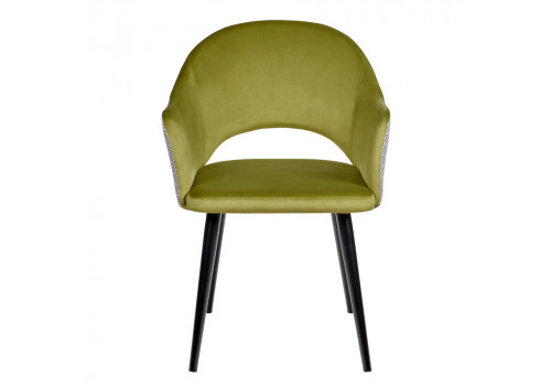 Стул Bruno ярко-зеленый с жаккардом