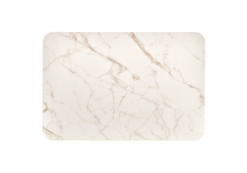 Стол Vito раскладной 120-184x80x75см, керамогранит белый мрамор, белый