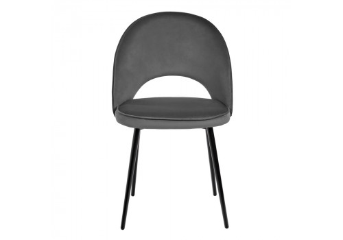 Стул Leo тёмно-серый с жаккардом