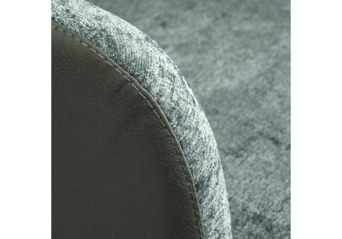 Стул Bruno зелёный шенилл с экокожей с поворотным механизмом