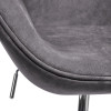 Кресло SWAN STYLE CHAIR тёмно-серый, искусственная замша