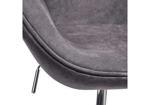 Кресло SWAN STYLE CHAIR тёмно-серый, искусственная замша