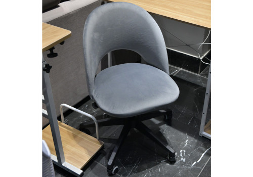Стул Leo вращающийся на колесиках темно-серый