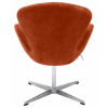 Кресло SWAN STYLE CHAIR терракотовый, искусственная замша
