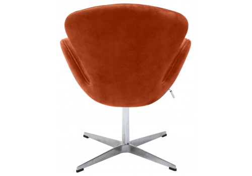 Кресло SWAN STYLE CHAIR терракотовый, искусственная замша