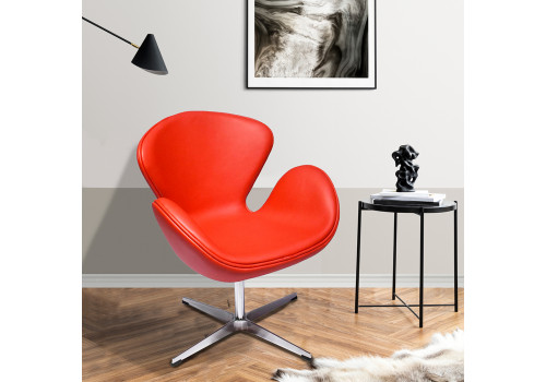Кресло SWAN CHAIR красный кашемир