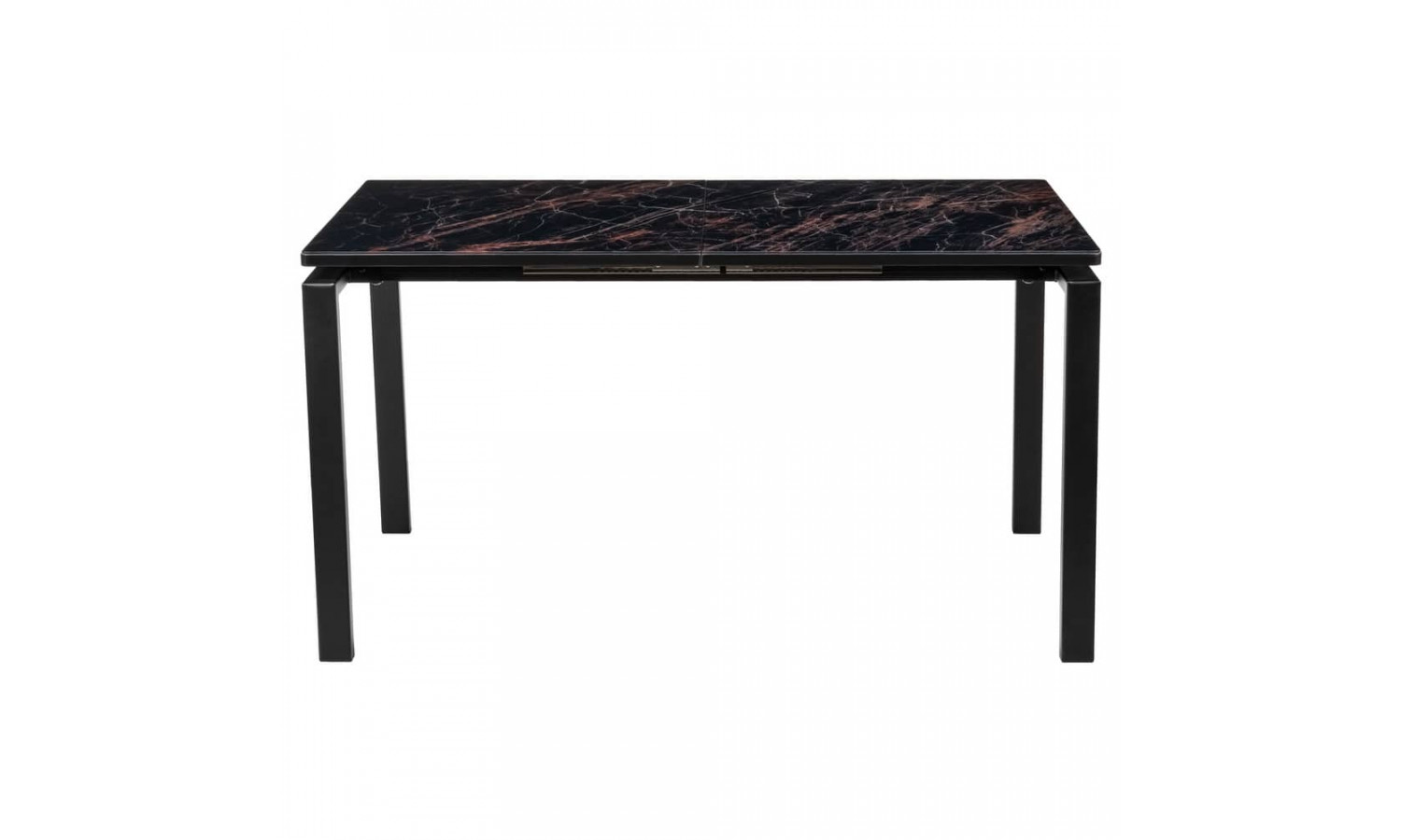 Стол Areal раскладной 140-180х80х75 чёрный мрамор с чёрными ножками