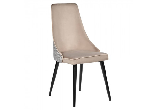 Стул Dave латте с жаккардом