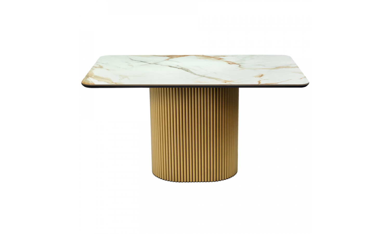 Стол Festa 140x85x77см, керамогранит Calacatte gold мрамор