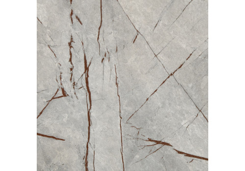 Стол Dublin раскладной 120-160х80х75 серый мрамор с чёрными ножками