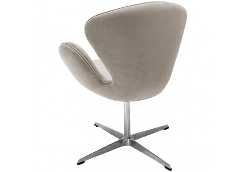 Кресло SWAN STYLE CHAIR латте, искусственная замша