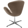 Кресло SWAN STYLE CHAIR латте, искусственная замша