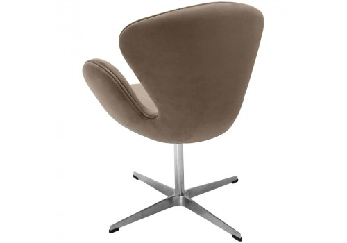 Кресло SWAN STYLE CHAIR латте, искусственная замша