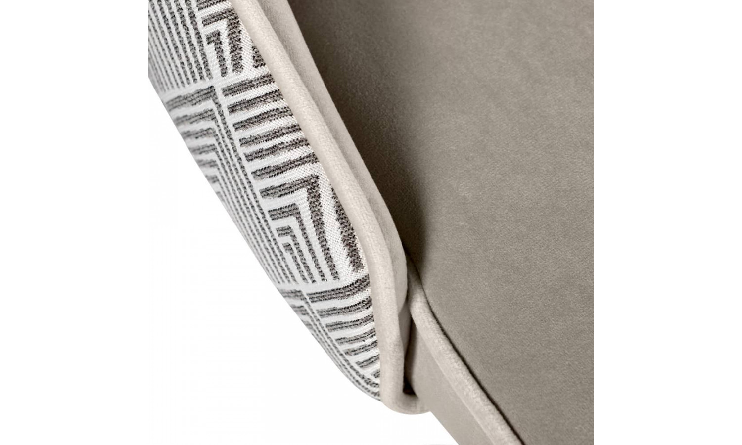 Стул полубарный Dave латте с жаккардом, с поворотным механизмом