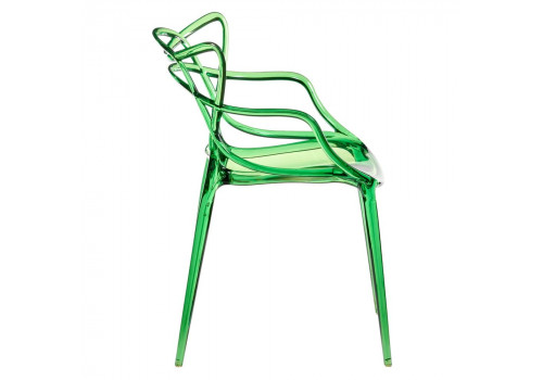 Стул Masters прозрачный зелёный