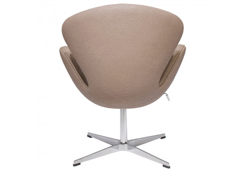 Кресло SWAN STYLE CHAIR латте, экокожа
