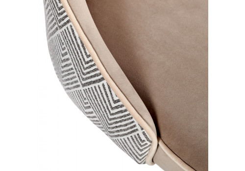 Стул Dave латте с жаккардом