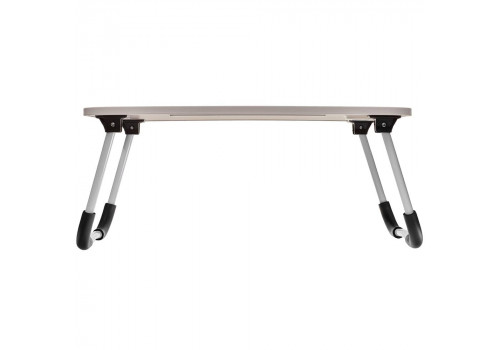 Стол складной с подстаканником «ЛАЙТ», 59,5x39,5x26,4см, мдф, металл, св. дерево, белый