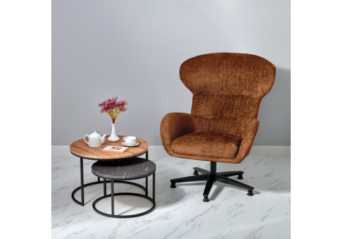 Кресло Teddy терракотовый шенилл