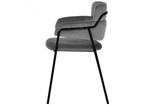 Стул Napoli серый с черными ножками