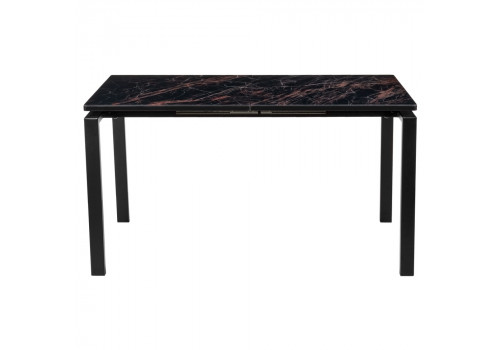 Стол Areal раскладной 140-180х80х75 чёрный мрамор с чёрными ножками