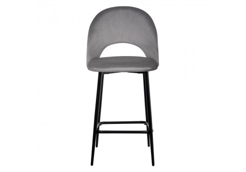 Стул полубарный Leo темно-серый
