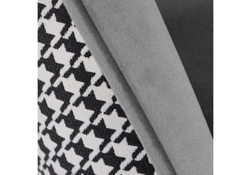 Стул Leo тёмно-серый с жаккардом