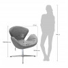 Кресло SWAN CHAIR красный кашемир