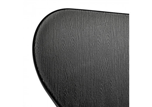 Стул Seven Style чёрный с хромированными ножками