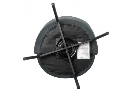 Стул Tess серый шенилл на поворотном механизме