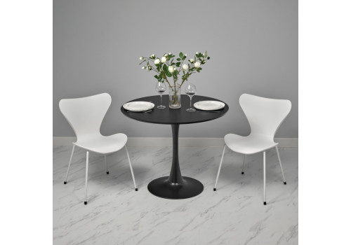 Стул Seven Style белый с белыми ножками